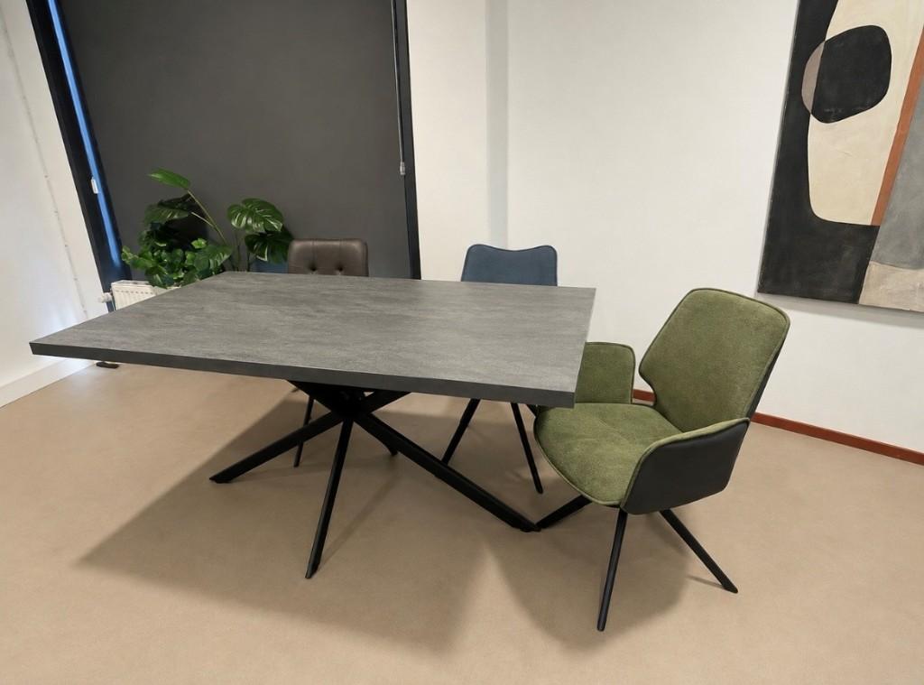 tafel 160*90 cm (plus 40 cm uitschuif) melamine en 4 stoelen, Huis en Inrichting, Tafels | Eettafels, Ophalen, 50 tot 100 cm, Zo goed als nieuw