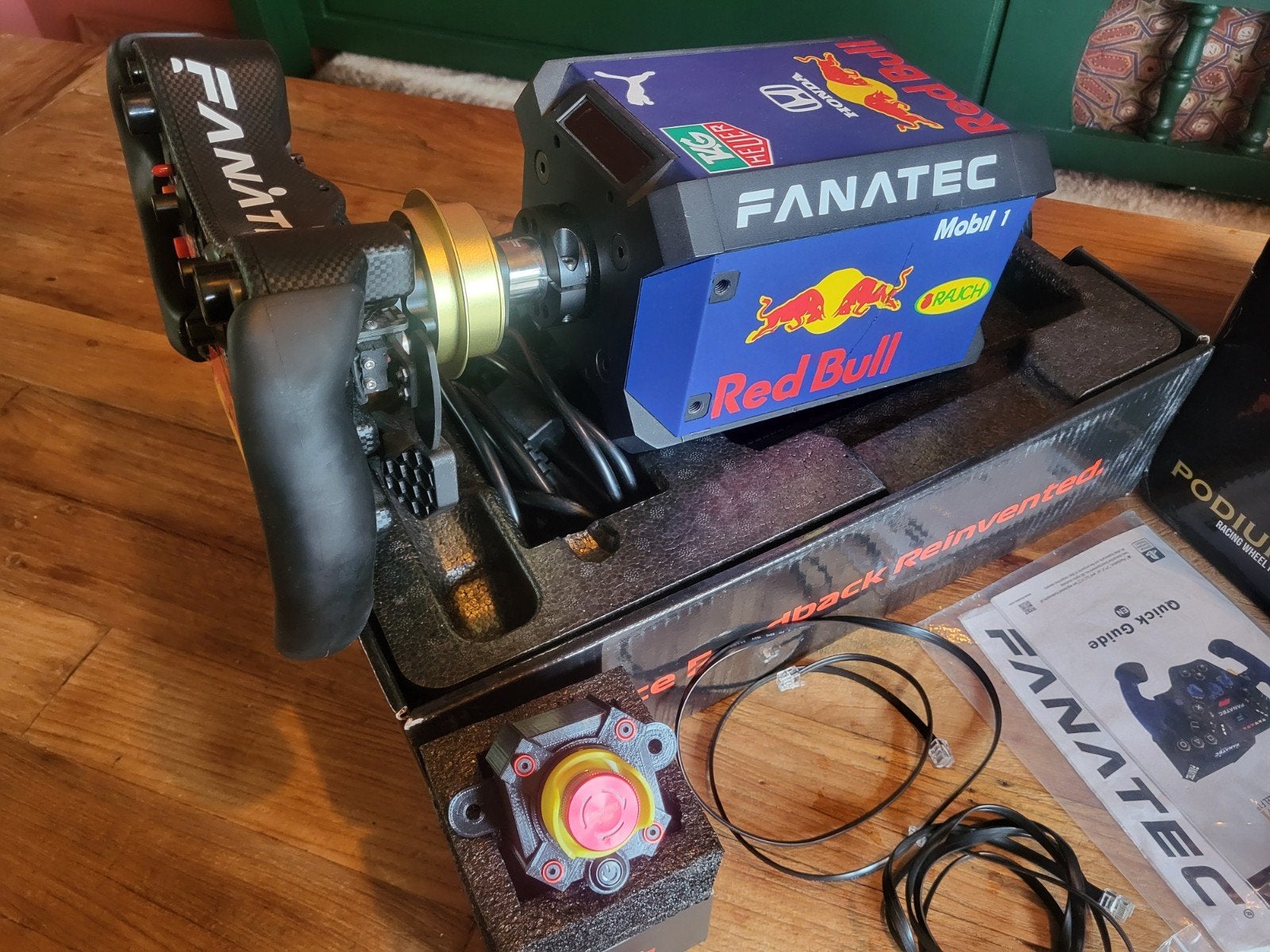 PS5 20Nm Fanatec DD1 F1 - Redbull - QR2 Pro - KillSwitch, Computers en Software, Joysticks, Zo goed als nieuw, Ophalen