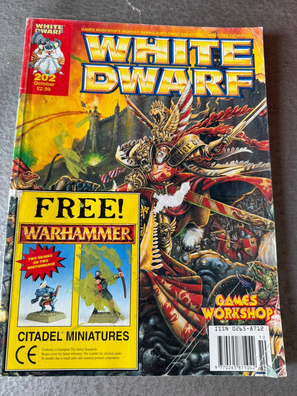 White Dwarf 202 okt 1996, Hobby en Vrije tijd, Wargaming, Ophalen of Verzenden, Gebruikt, Warhammer, Boek of Catalogus