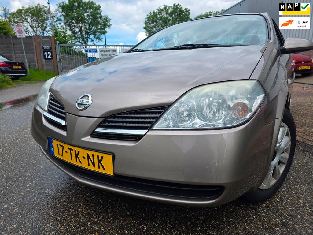 Nissan Primera 1.6 met nieuwe APK, Voorwielaandrijving, 4 cilinders, Bedrijf, Primera