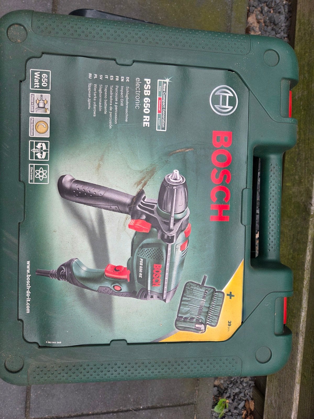 Bosch PSB 650 RE Klopboormachine - Zo goed als nieuw, Boormachine, 600 watt of meer, Ophalen of Verzenden, Zo goed als nieuw