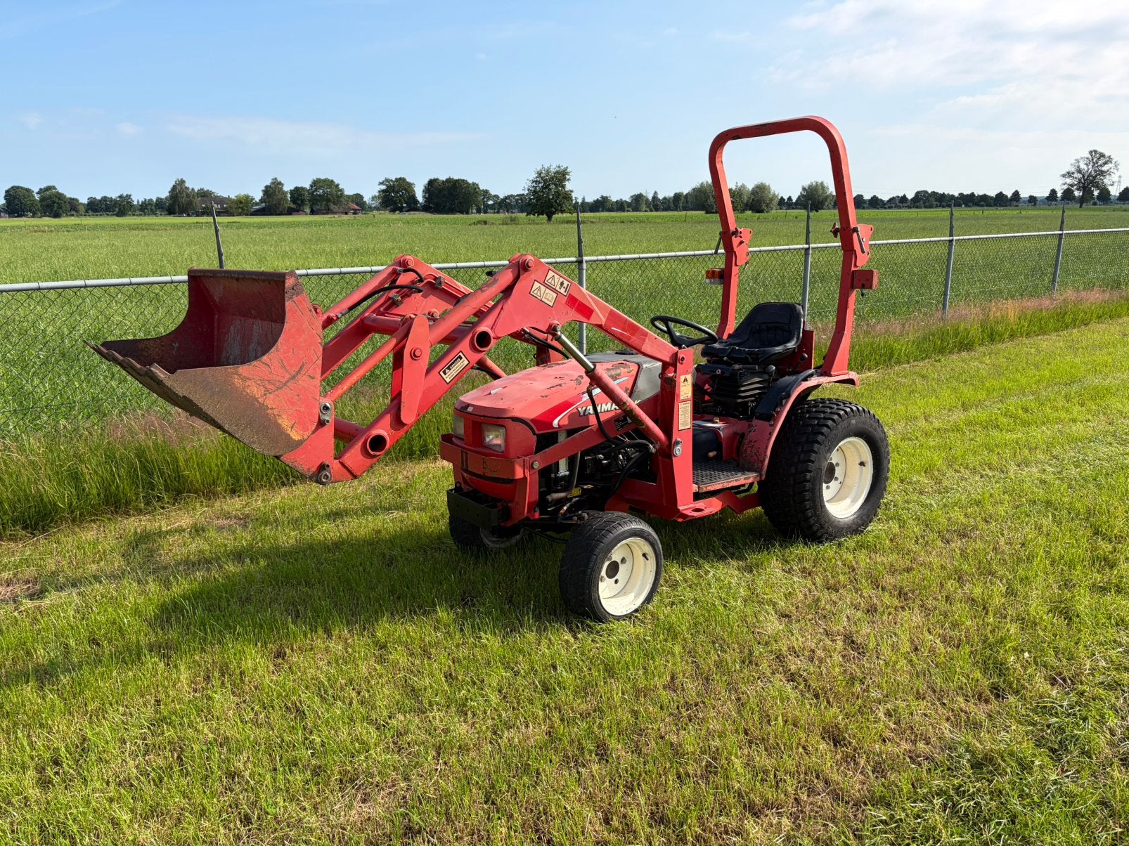 Yanmar mini trekker hydrostaat met voorlader, Ophalen of Verzenden, Grondbewerking