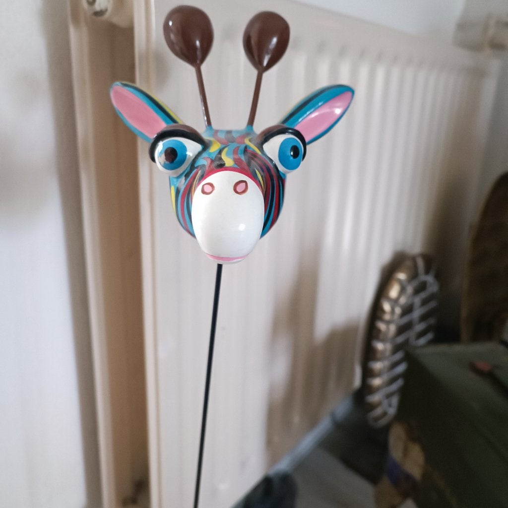 beeld Mia Coppola crazy giraffe maat 65 cm zie foto, Ophalen, Overige typen