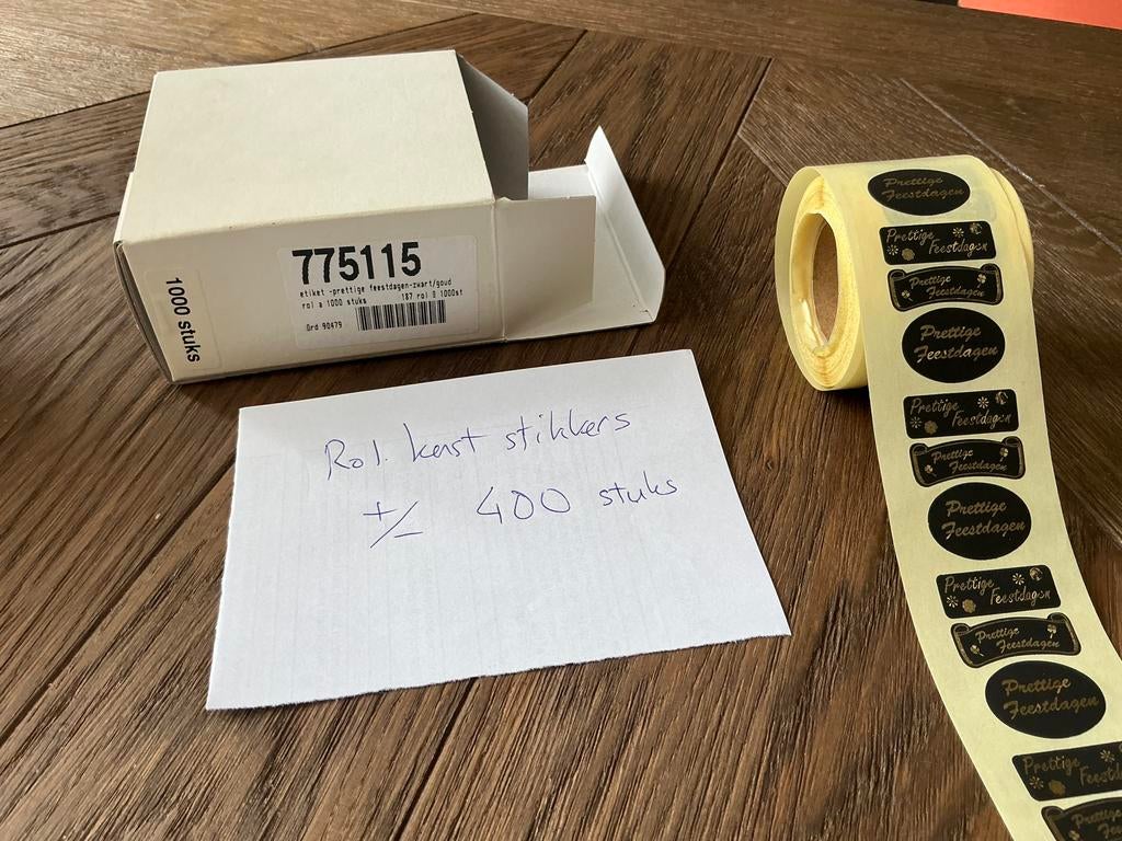 Kado stikkers 2x verschillende, Ophalen, Zo goed als nieuw, Plaatje