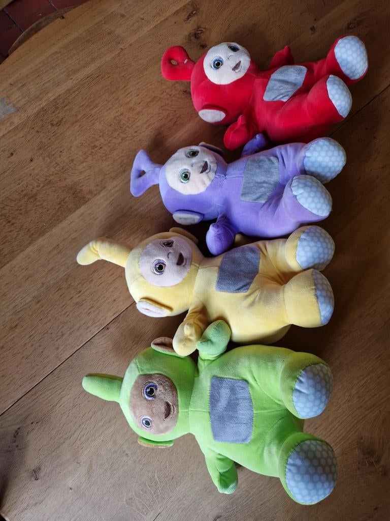 COMPLETE TELETUBBIES PLUCHE SET, Ophalen of Verzenden, Zo goed als nieuw, Overige typen