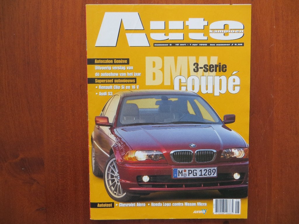 Autokampioen 6 1999 Clio, S3, 3 Coupé, Alero, S40, S80, A6, Ophalen of Verzenden, Nieuw, Renault