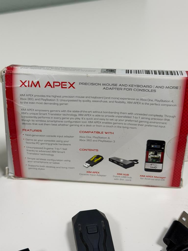 XIM Apex Muis Toetsenbord Adapter PS5 PS4 Xbox Switch PC ect, Ophalen of Verzenden, Zo goed als nieuw, H, H