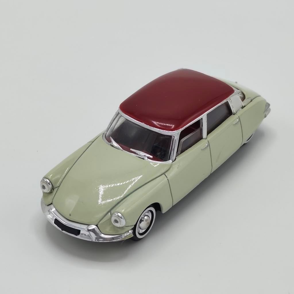 Citroën DS 19 - 1956 Solido creme met rood, Ophalen of Verzenden, Gebruikt, Auto, Overige merken
