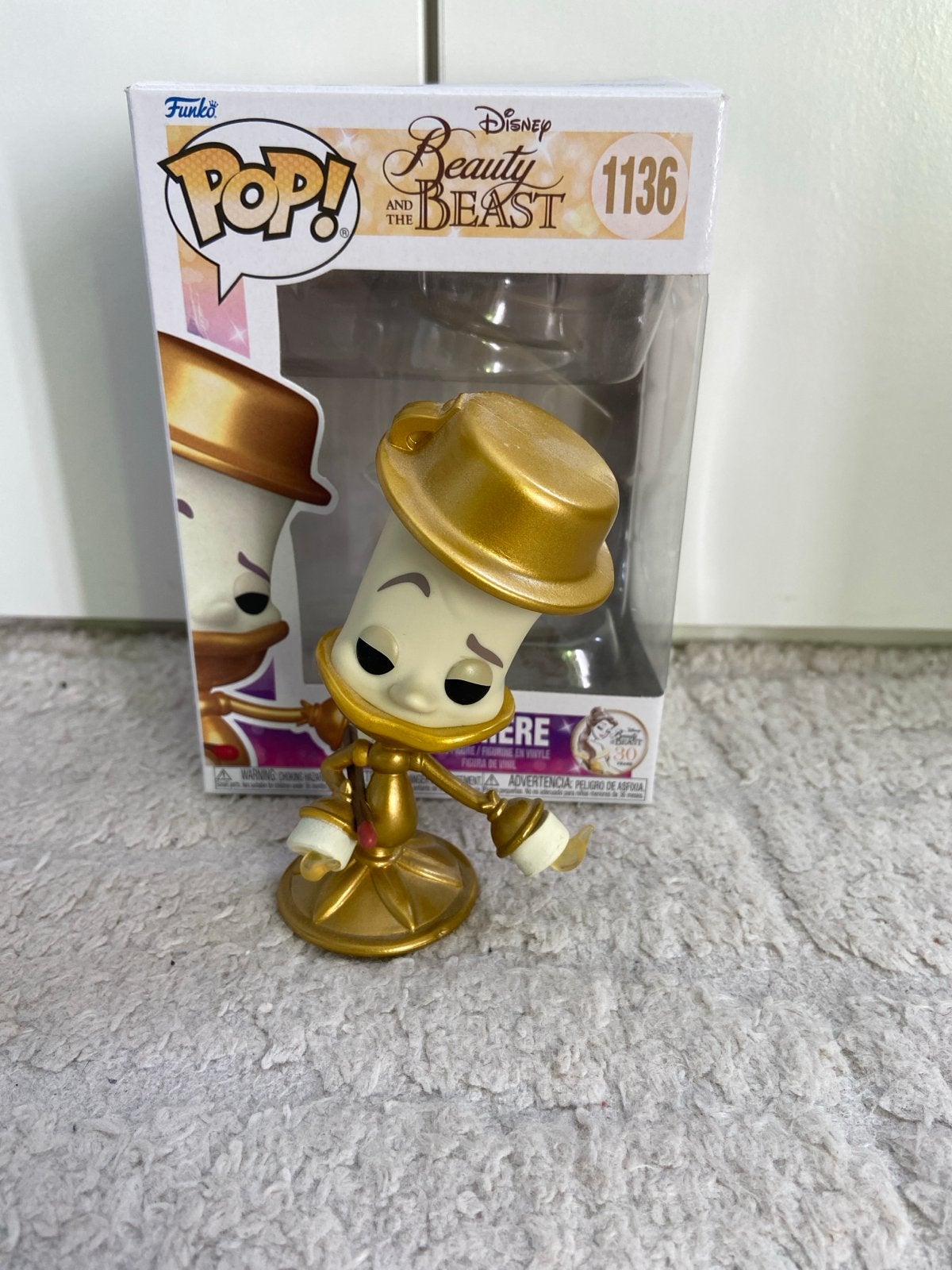 Funko Pop! Disney Beauty and the Beast Lumiere #1136, Ophalen of Verzenden, Zo goed als nieuw