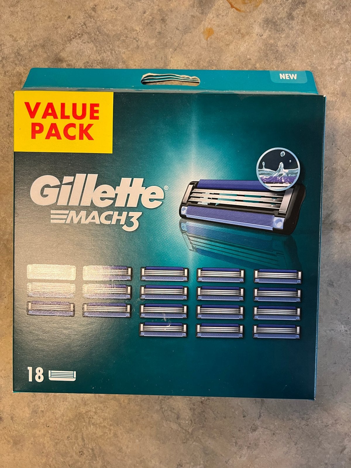 Gillette Mach3 Scheermesjes - Value Pack 18 stuks, Ophalen of Verzenden, Nieuw, Overige typen