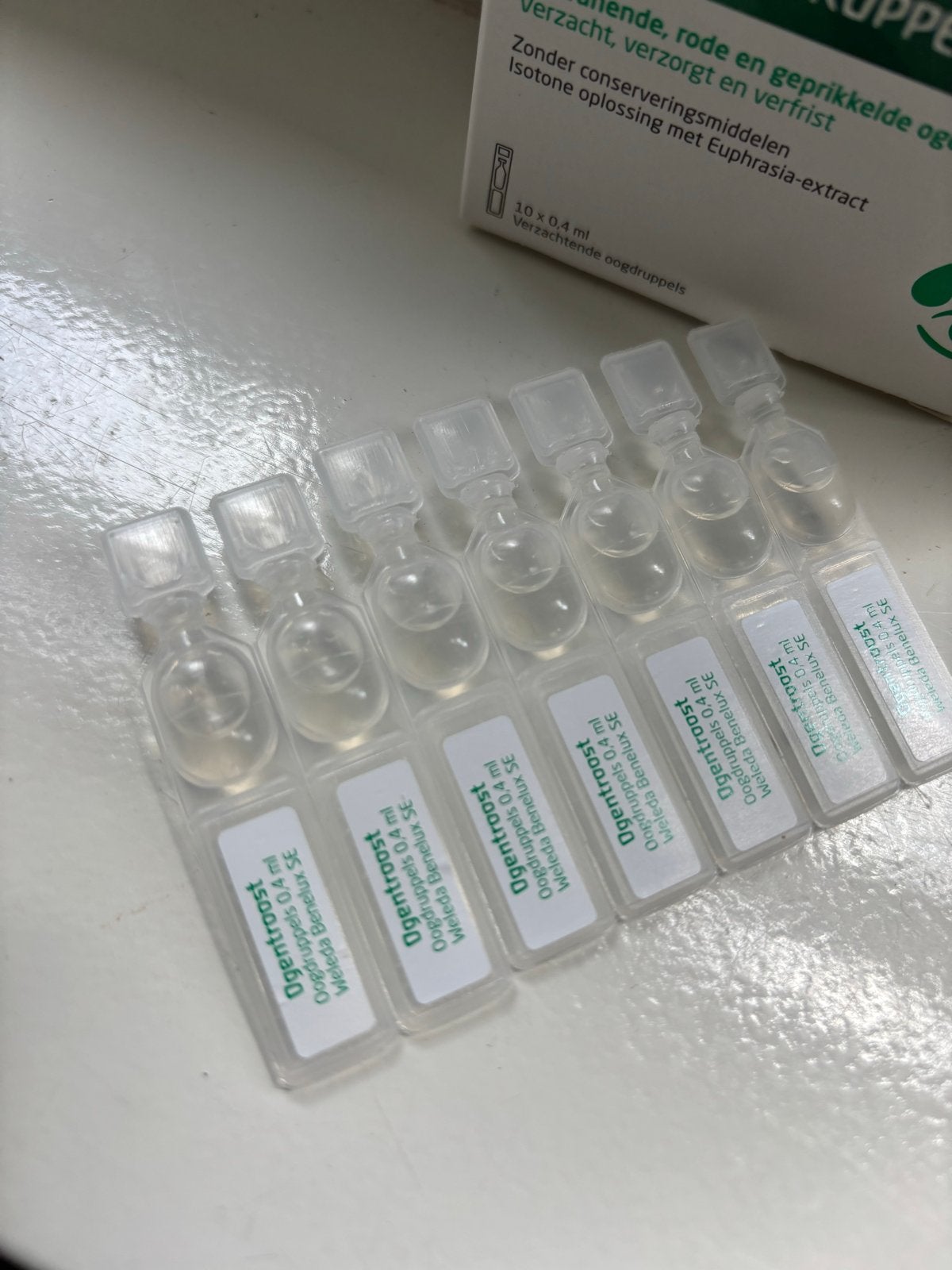 Weleda Ogentroost Oogdruppels - Nieuw (10x0.4ml), Sport en Fitness, Gezondheidsproducten en Wellness, Ophalen of Verzenden, Nieuw