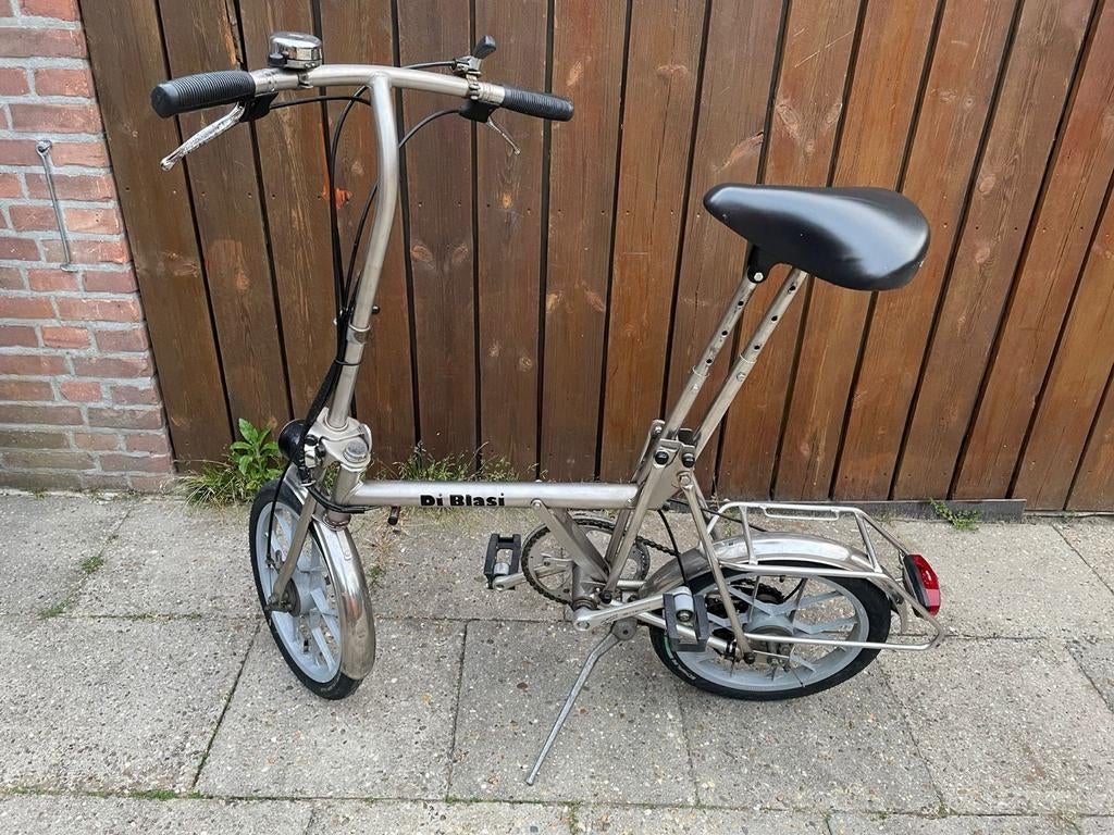 Vouwfiets -RVS- Di Blasi, Fietsen en Brommers, Fietsen | Vouwfietsen, Gebruikt, 16 tot 18 inch, Versnellingen, Totaal opvouwbaar