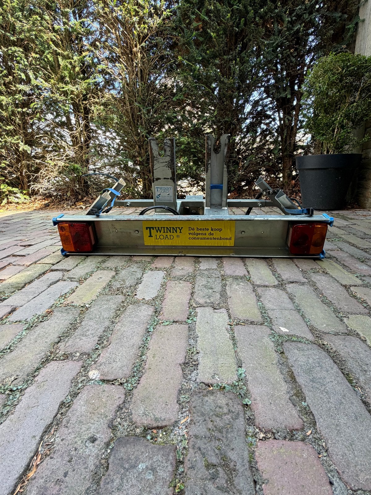 Twinny Load fietsendrager voor trekhaak, Auto diversen, Fietsendragers, Ophalen, 2 fietsen, Gebruikt, Trekhaakdrager