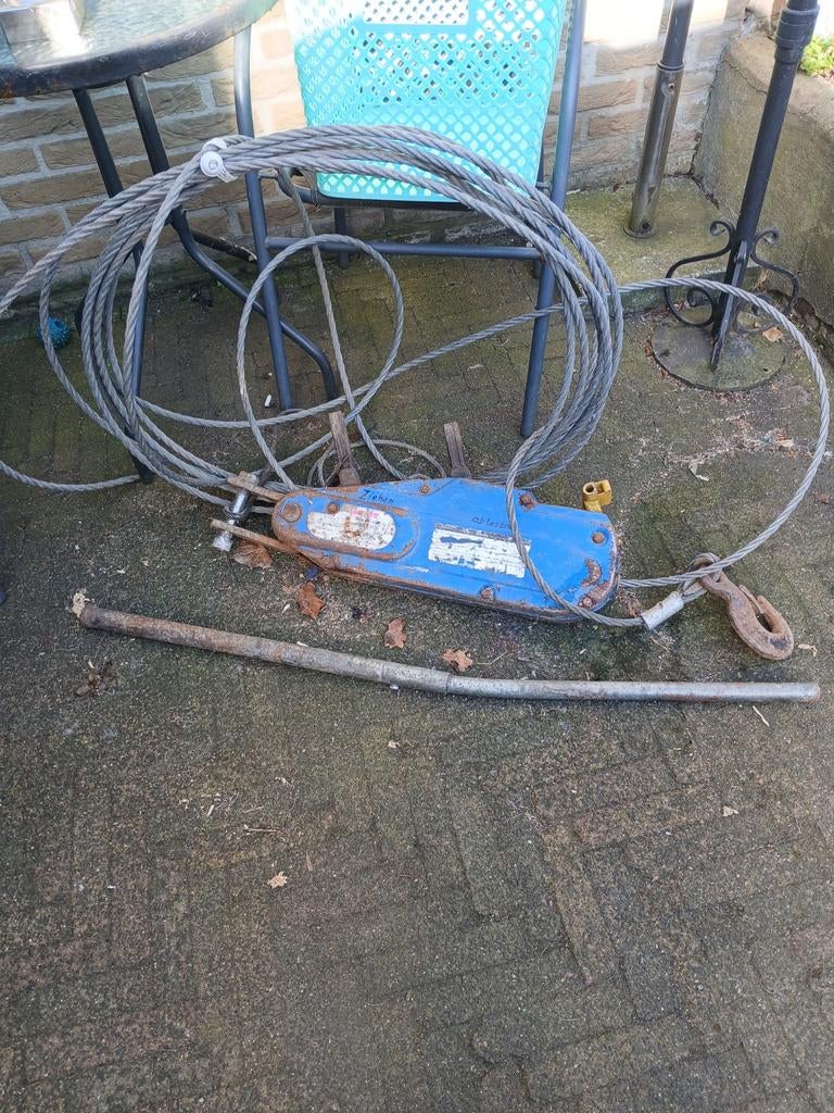 Zware takel, Doe-het-zelf en Verbouw, Lieren en Takels, Ophalen, Gebruikt