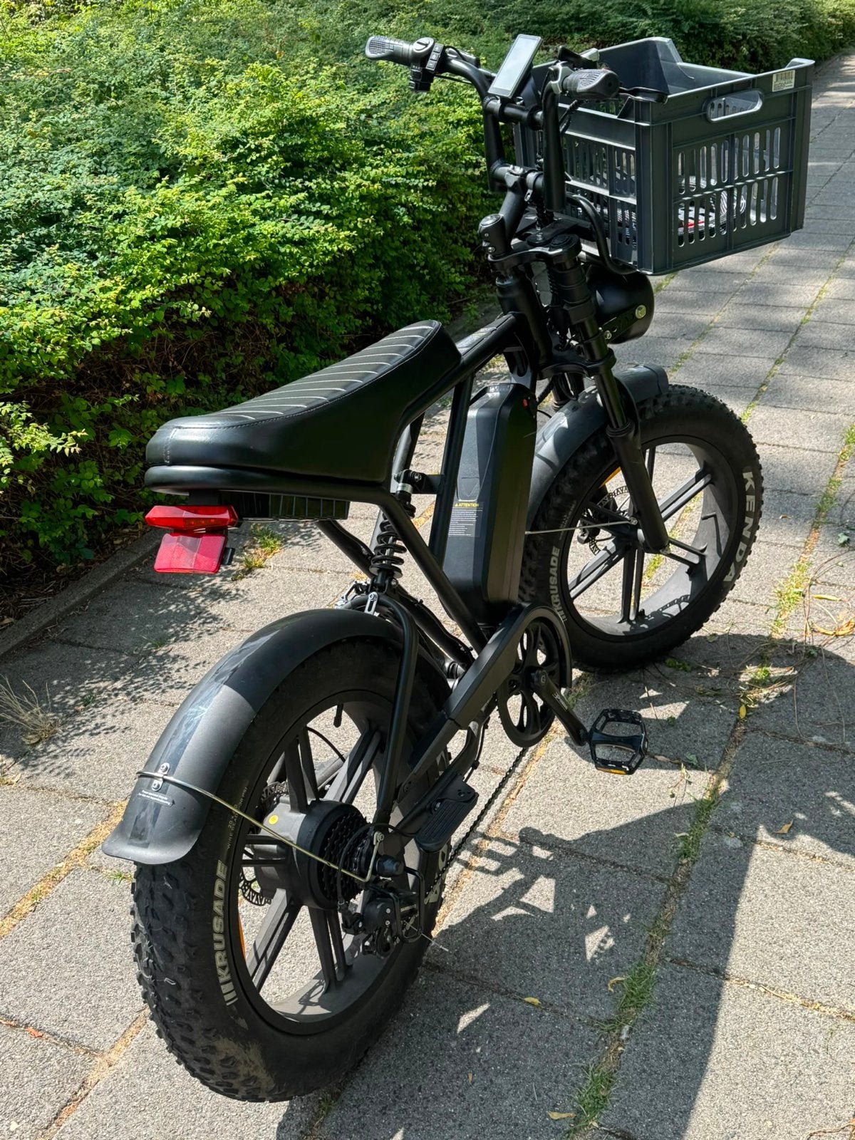 Stoere Fatbike E-bike met krat - ouxi h9, Fietsen en Brommers, Elektrische fietsen, Zo goed als nieuw, 51 tot 55 cm, 50 km per accu of meer