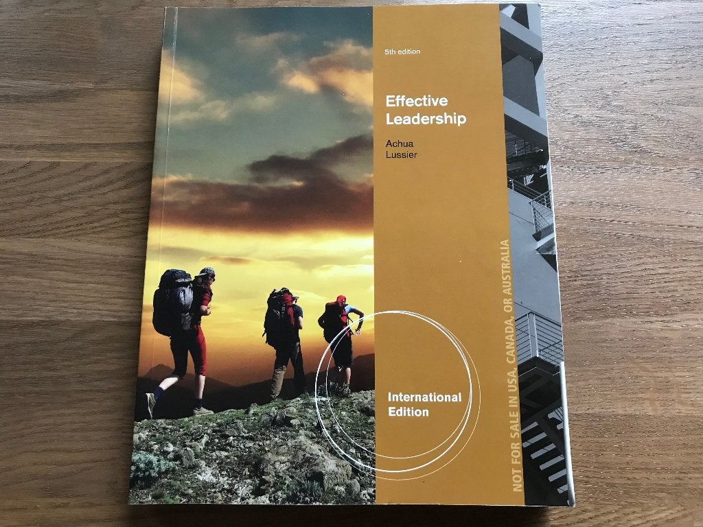 Effective Leadership - Achua & Lussier, Ophalen of Verzenden, Achua & Lussier, Management, Zo goed als nieuw