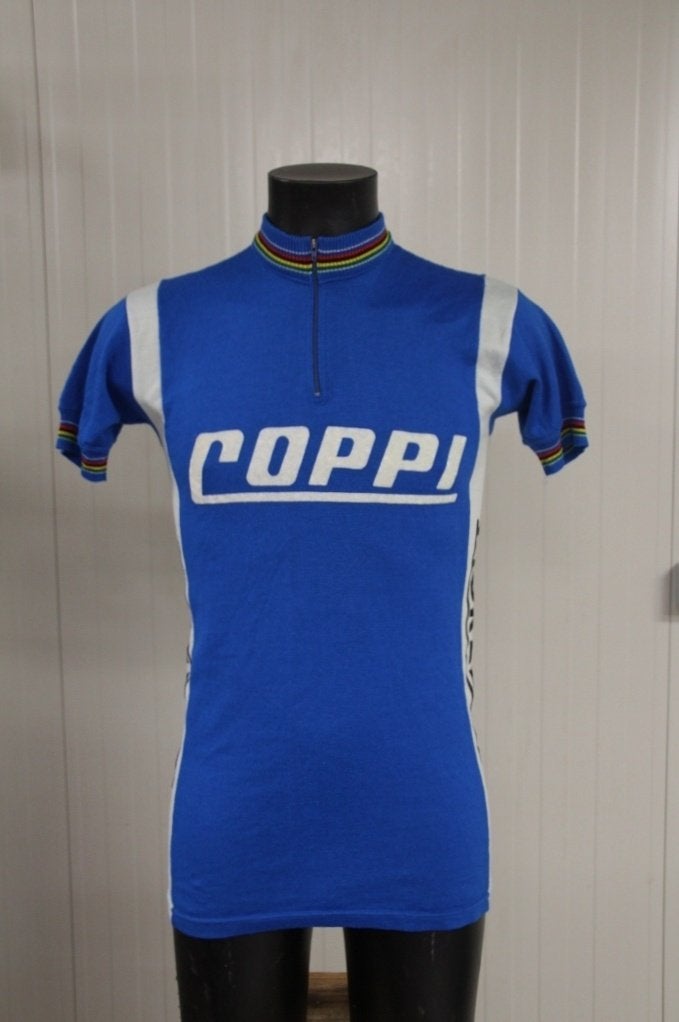 vintage Coppi Fiorelli ''wol'' koerstrui - wielershirt  race, Fietsen en Brommers, Fiorelli, Ophalen of Verzenden, BNM787, Gebruikt