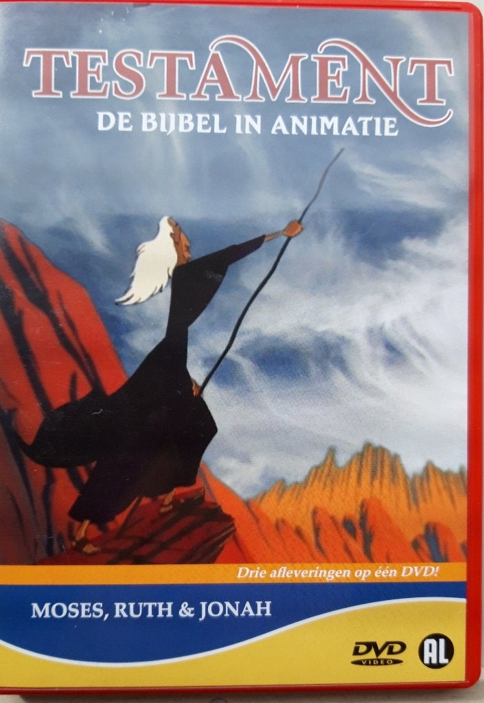 Testament: De Bijbel in Animatie - Moses, Ruth & Jonah DVD, Animatie, Alle leeftijden, Inclusief doosje, Zo goed als nieuw