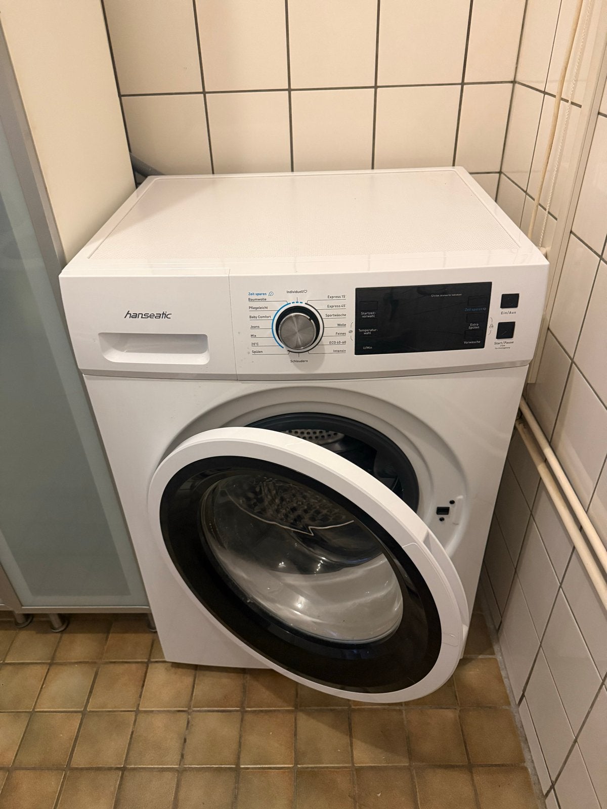 Hanseatic Wasmachine - Voorlader - Zo goed als nieuw, Witgoed en Apparatuur, Ophalen, Zo goed als nieuw, Voorlader, Kort programma
