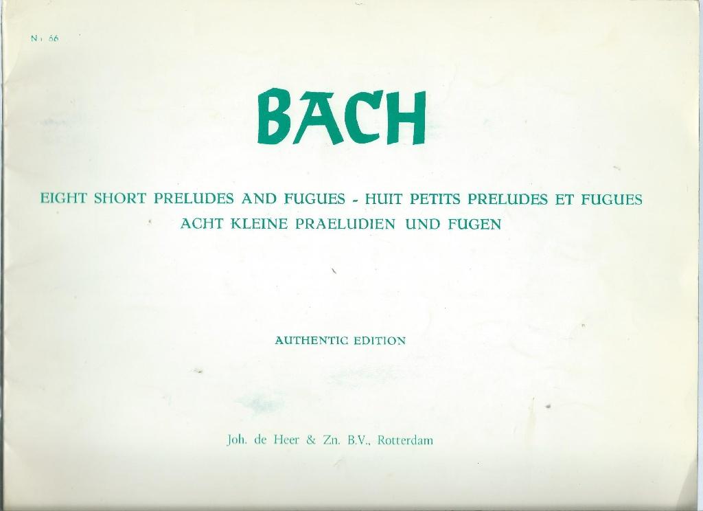Bach - Eight short preludes and fugues, Orgel, Gebruikt, Verzenden, Religie en Gospel