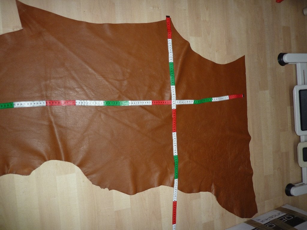 Eekhoorn bruin lang restant soepel echt leer rundleer, Hobby en Vrije tijd, Stoffen en Lappen, Bruin, Verzenden, Leer of Kunstleer