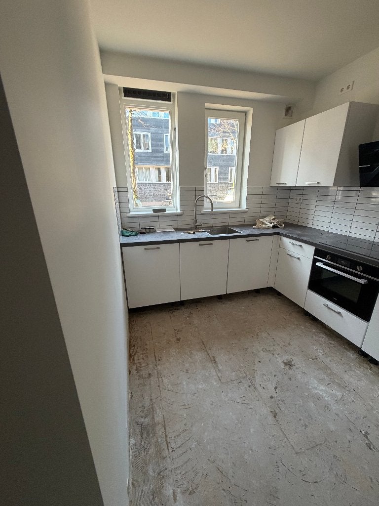 Complete I-KOOK keuken te koop – inclusief alle apparatuur, Huis en Inrichting, Ophalen, Gebruikt, Wit, Hoekkeuken
