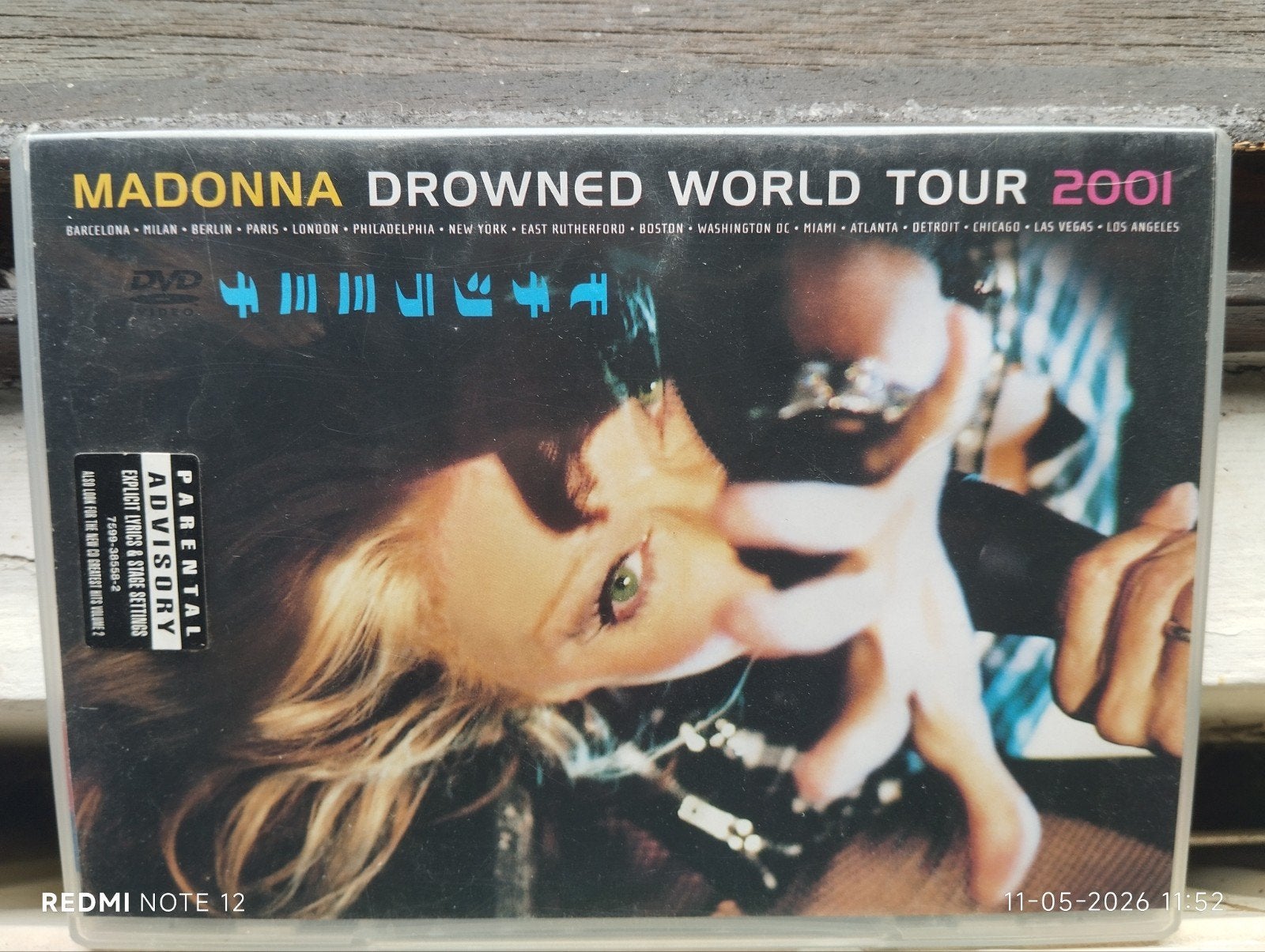 MADONNA - DROWNED WORLD TOUR 2001 dvd, Alle leeftijden, Ophalen of Verzenden, Zo goed als nieuw