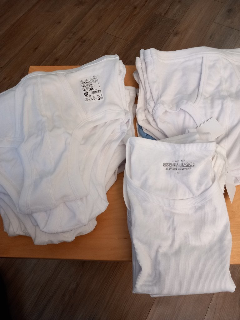 Nieuwe  ondergoed, Ophalen, Wit, Boxer