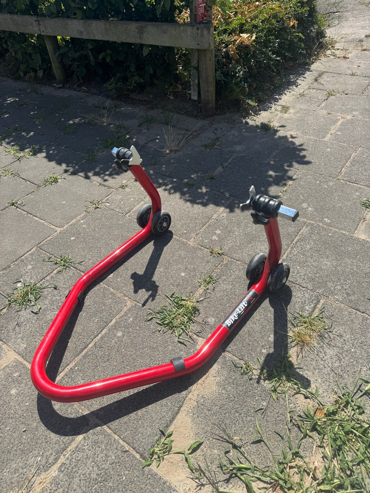 Motorlift / Motorstandaard rood - Bike-Lift, Ophalen of Verzenden, Gebruikt