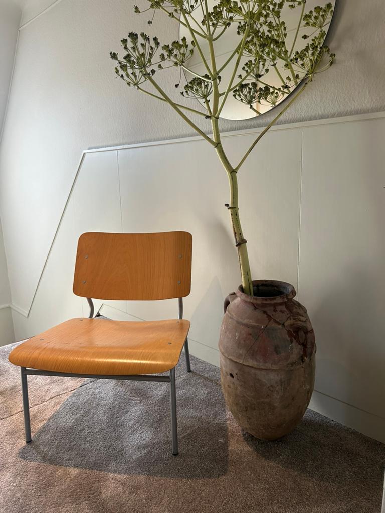 VINTAGE IKEA PLYWOOD LOUNGE CHAIR, 1980'S, Ophalen of Verzenden, Zo goed als nieuw, Minder dan 75 cm, 50 tot 75 cm