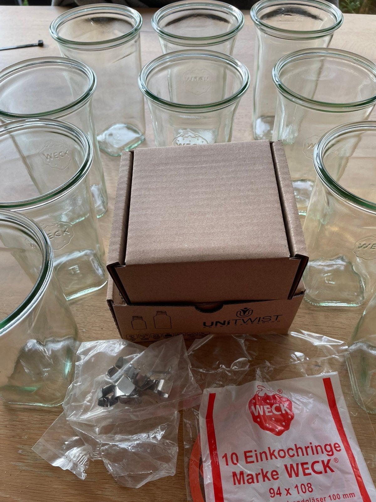 Weckpotten nieuw incl. deksels, Ophalen of Verzenden, Nieuw, Glas, Pot, Bus of Blik