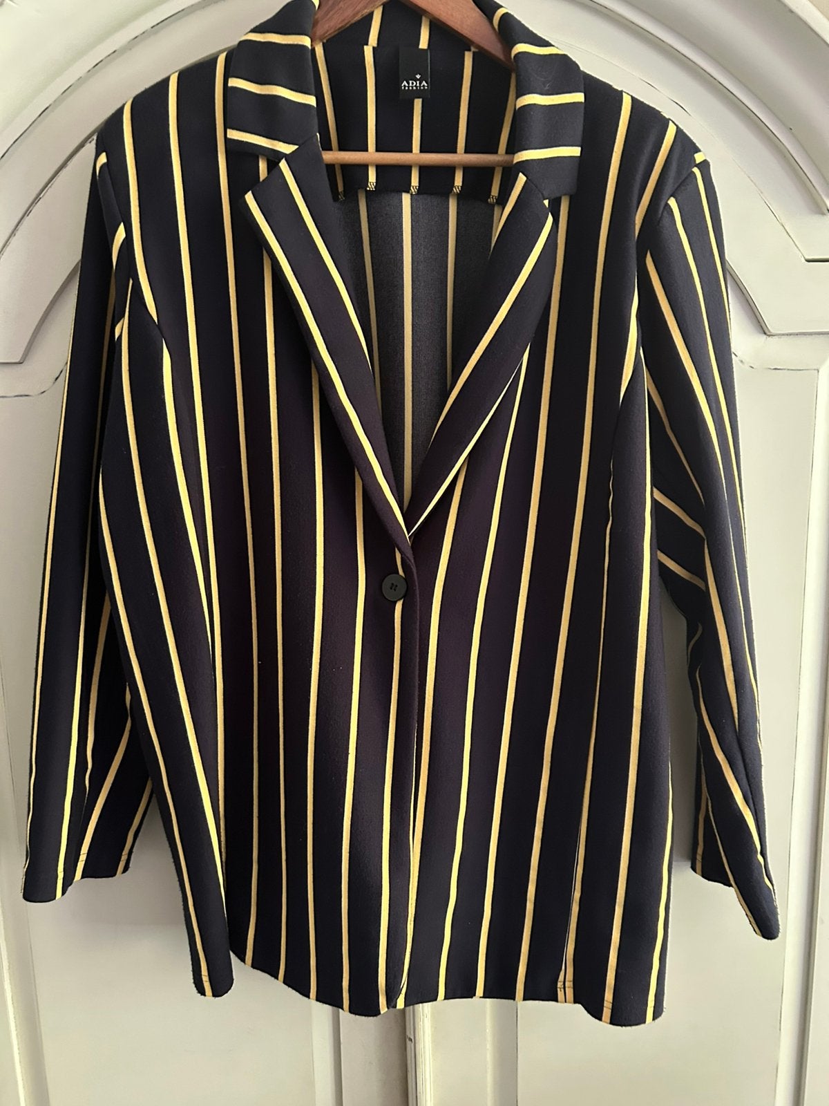 Mooie blazer adia maat 50/52, Ophalen of Verzenden, Zo goed als nieuw, Blauw, Jasje of Colbert