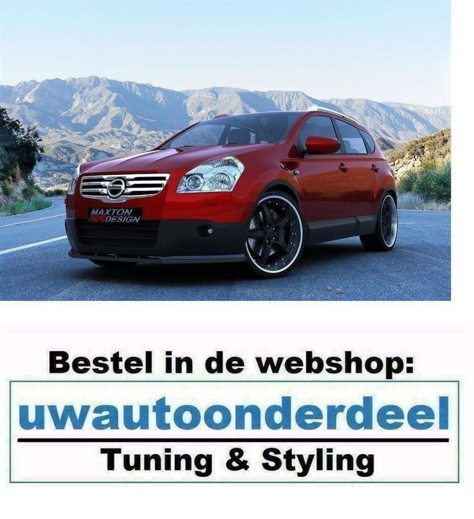 Maxton Design Spoiler Lip Splitter Voor Nissan Qasqai, Verzenden, Automotive Parts, A.parts@hotmail.nl, Trasmolenlaan 12 3447 GZ Woerden