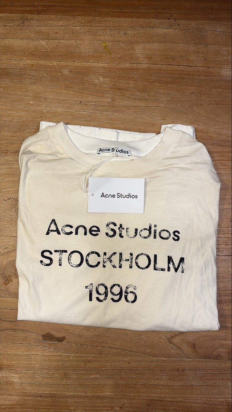 Acne Studios Stockholm 1996 Longsleeve - Maat L, Kleding | Heren, Ophalen of Verzenden, Nieuw, Maat 52/54 (L), Wit