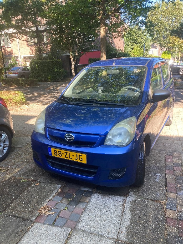 Daihatsu Cuore 1.0 5D 2008 Blauw, Auto's, Daihatsu, Voorwielaandrijving, Stof, 600 kg, 18 €/maand