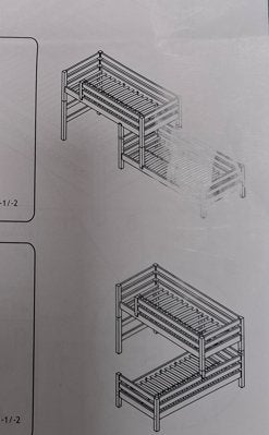 Flexa bed: set om stapelbed te maken + ladder, Ophalen, Gebruikt, Stapelbed