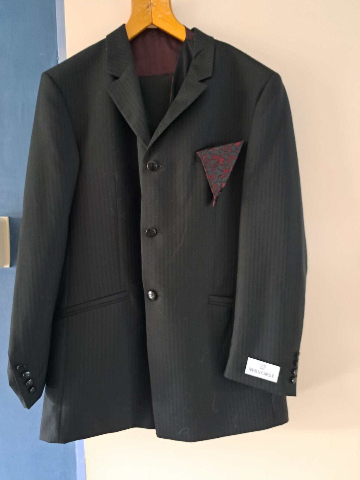 kostuum, Kleding | Heren, Ophalen of Verzenden, Nieuw, Maat 52/54 (L), Zwart