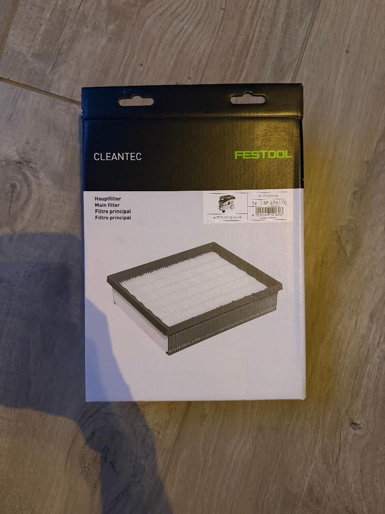 Festool 496170 HF‑CT 26/36/48 Standaardfilter, Ophalen of Verzenden, Nieuw