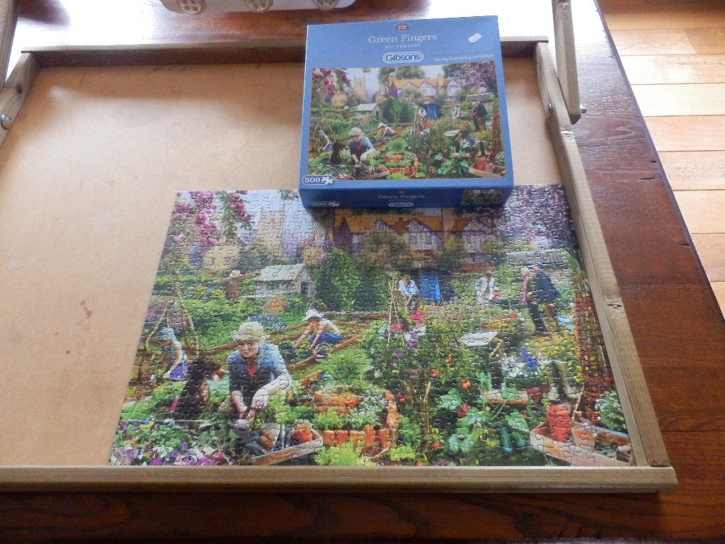 Gibson legpuzzel 500 stukken::::Green Fingers ., Ophalen of Verzenden, 500 t/m 1500 stukjes, Zo goed als nieuw, Legpuzzel