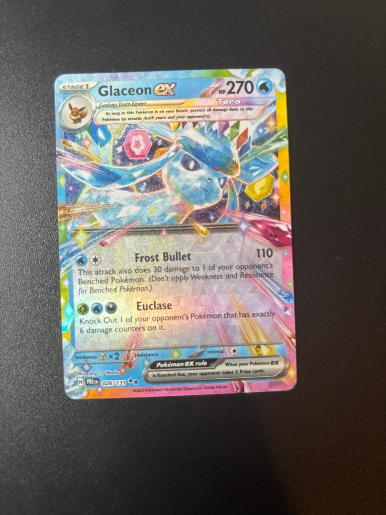 Glaceon ex (PRE 026), Ophalen of Verzenden, Nieuw, Losse kaart