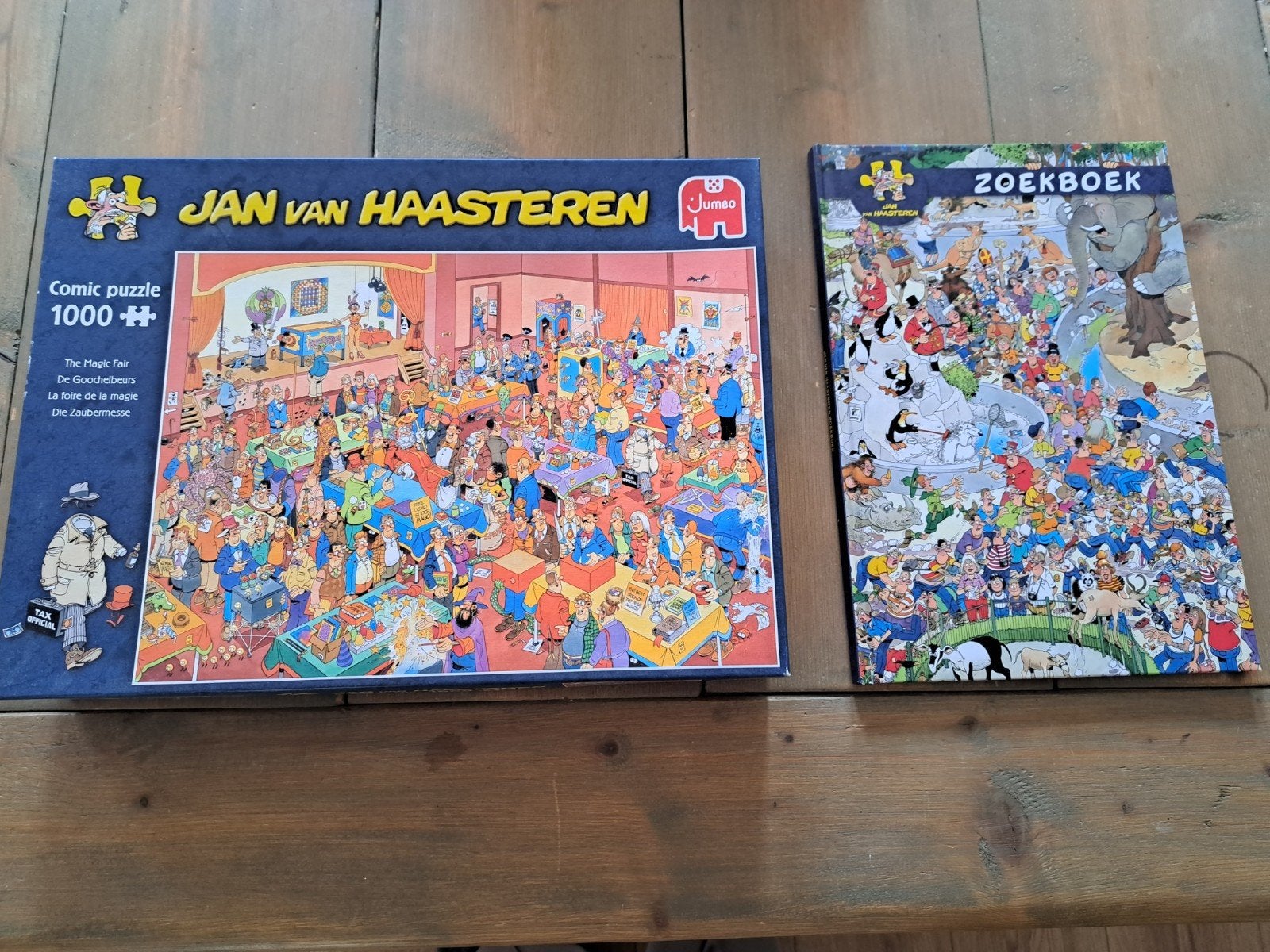 jan van haasteren puzzle en zoekboek, Ophalen, 500 t/m 1500 stukjes, Zo goed als nieuw