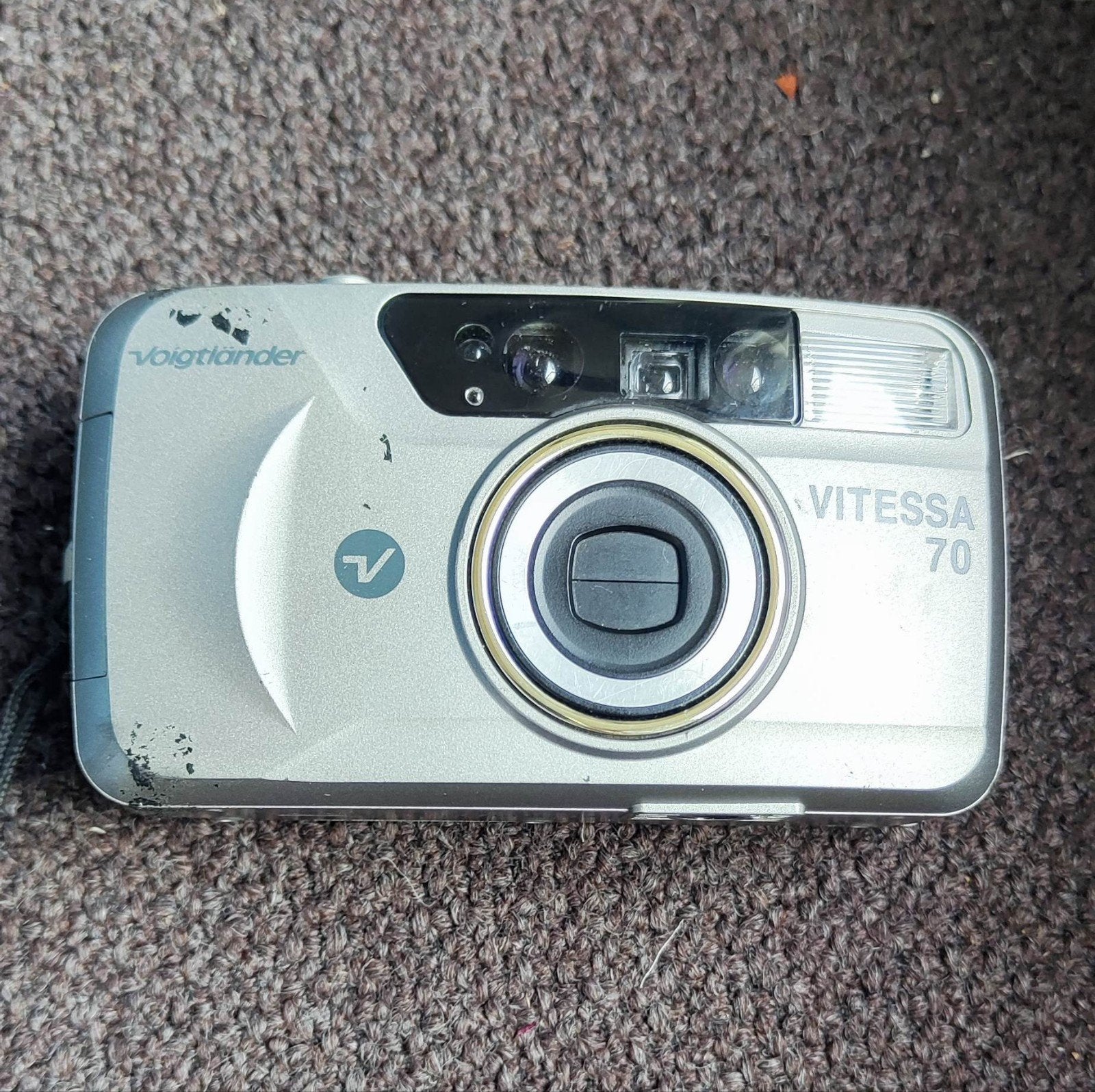 Analoog fototoestel Voigtlander Vitessa 70 met tasje, Ophalen of Verzenden, Gebruikt, Compact, Overige Merken