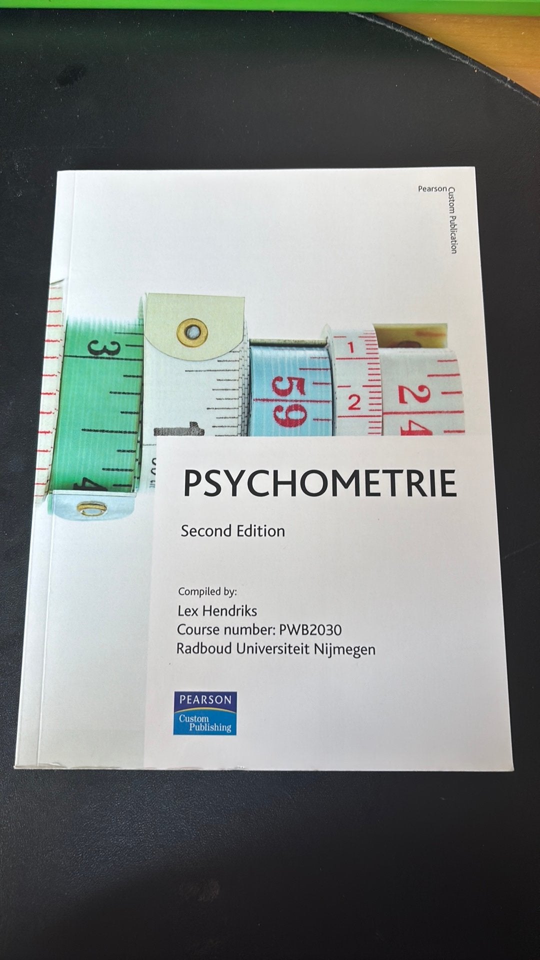 Boek: ‘Psychometrie’ van de Radboud Universiteit, Ophalen of Verzenden, Beta, Zo goed als nieuw, WO