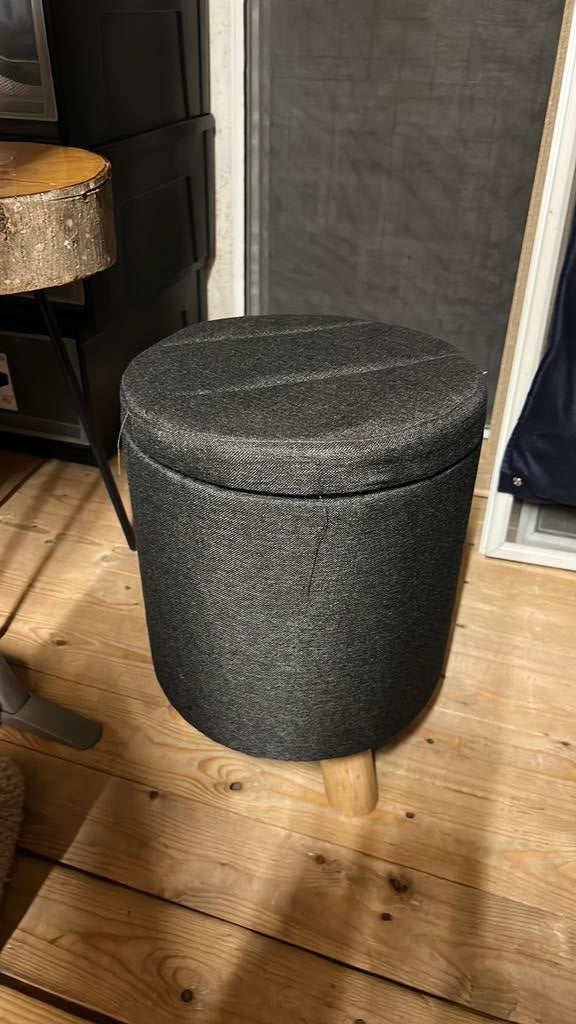 Opberg poefje, Ophalen, Minder dan 50 cm, 125 cm of meer, Rond