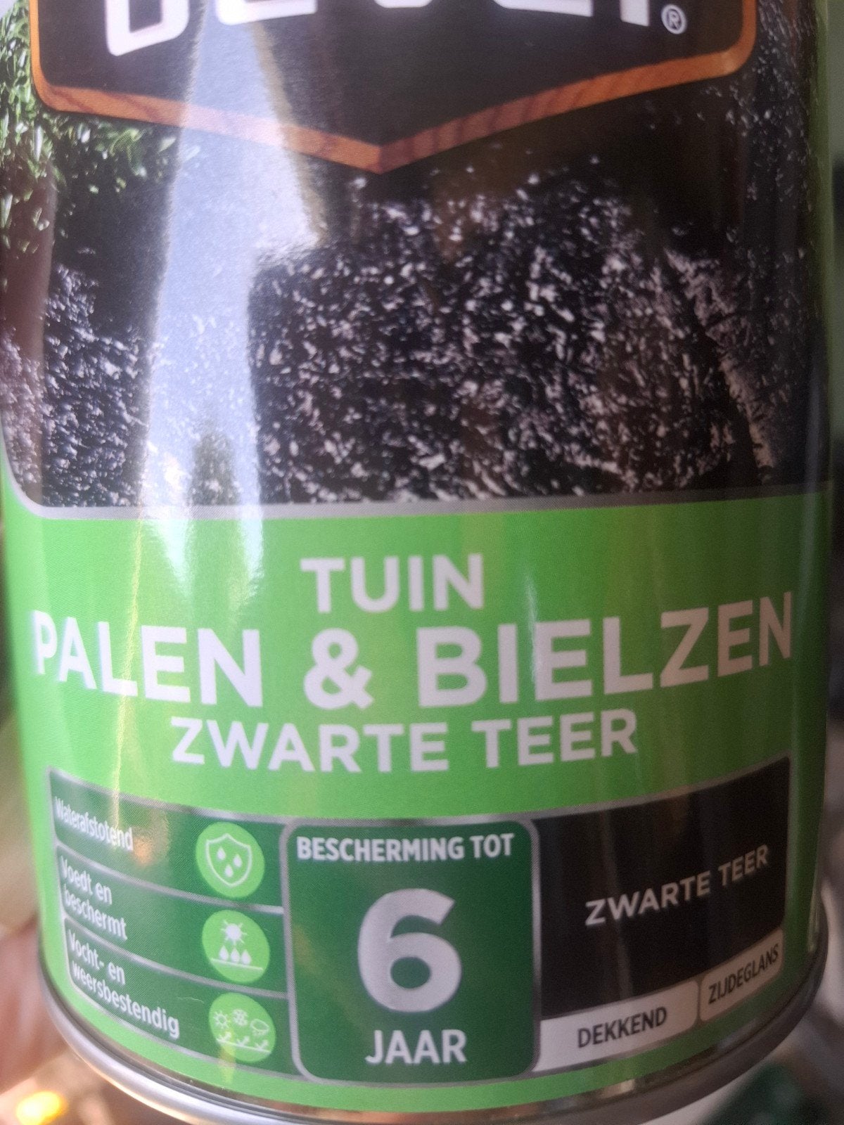 CetaBever Tuin Palen & Bielzen Zwarte Teer 0,75L, Doe-het-zelf en Verbouw, Verf, Beits en Lak, Ophalen