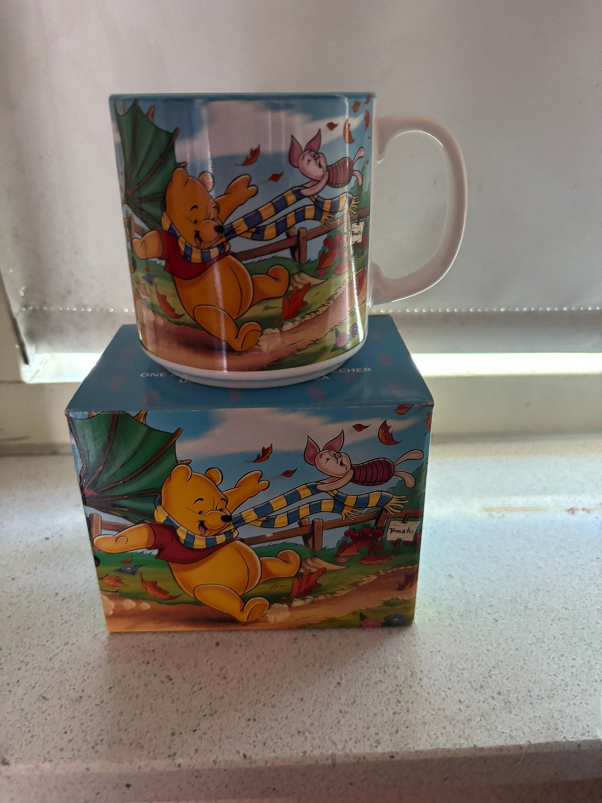 Winnie the pooh vinted mok, Ophalen of Verzenden, Winnie de Poeh of vrienden, Zo goed als nieuw, Servies