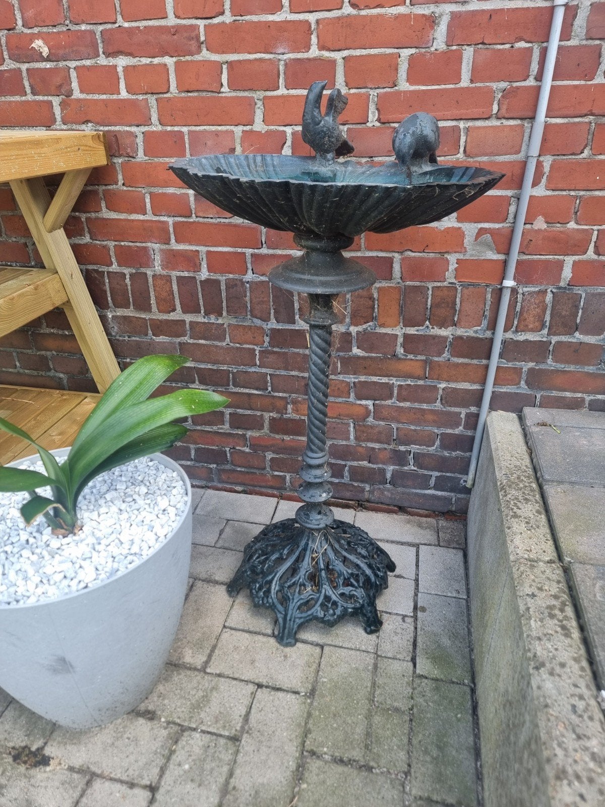 Gietijzeren Vogelbadje Tuin, Ophalen, Gebruikt