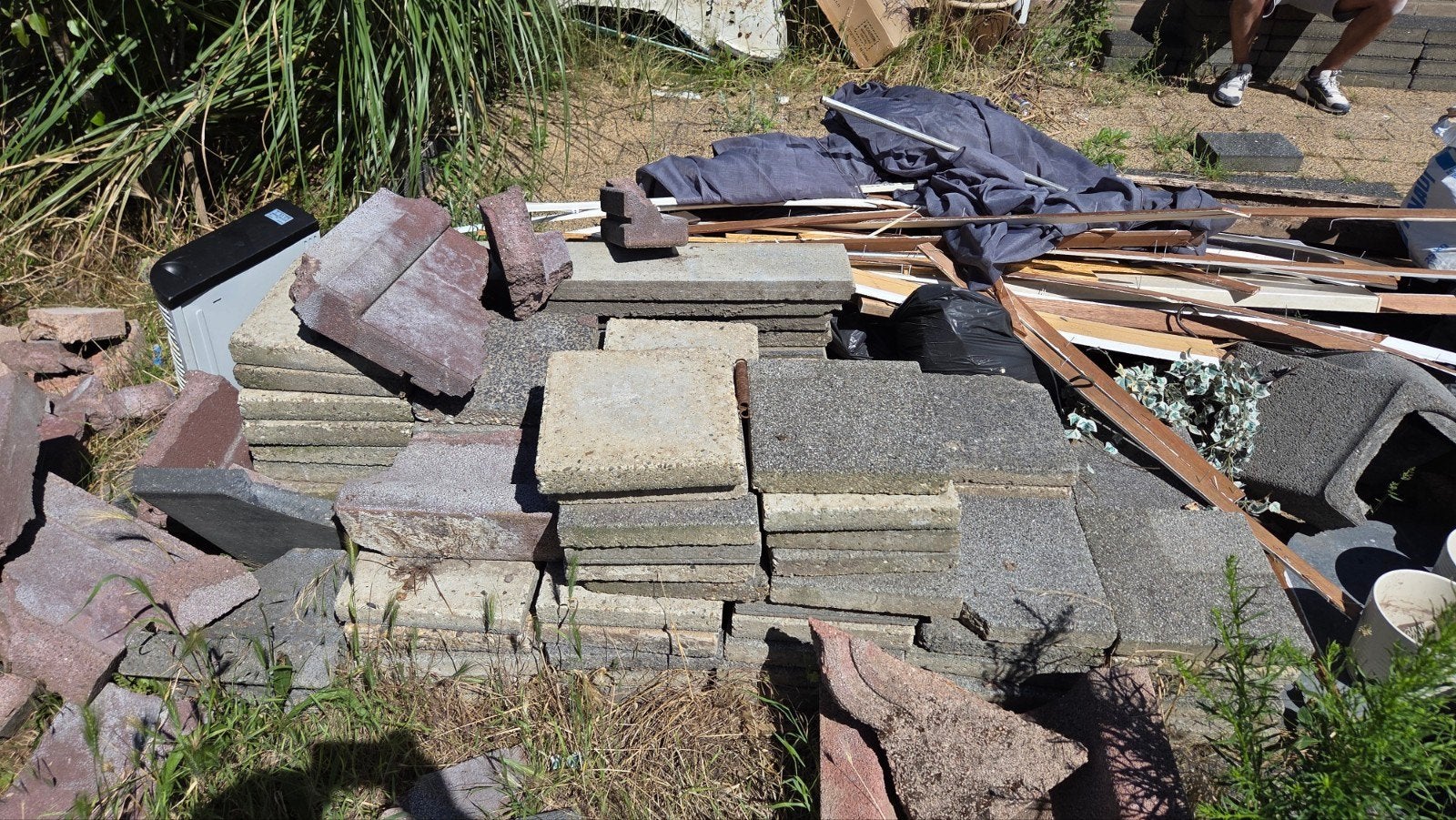Gratis stoeptegels ophalen, Ophalen, Gebruikt, Beton, Overige typen