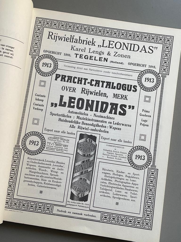 Advertenties uit 1913 Fietsen, Speelgoed, fotografie etc., Ophalen of Verzenden