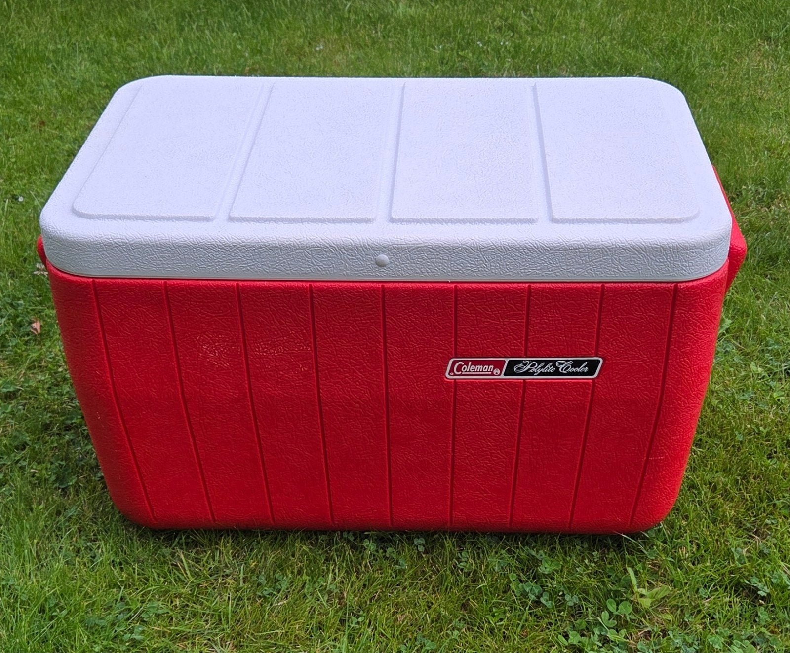 Rode Coleman koelbox 45.4L in nieuwstaat, Caravans en Kamperen, Ophalen of Verzenden, Zo goed als nieuw, Koelbox, Koelelement